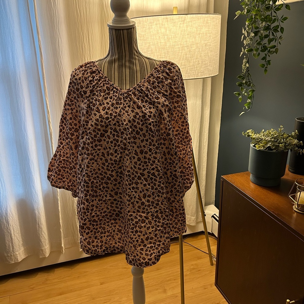 Leopard Print Women's Top